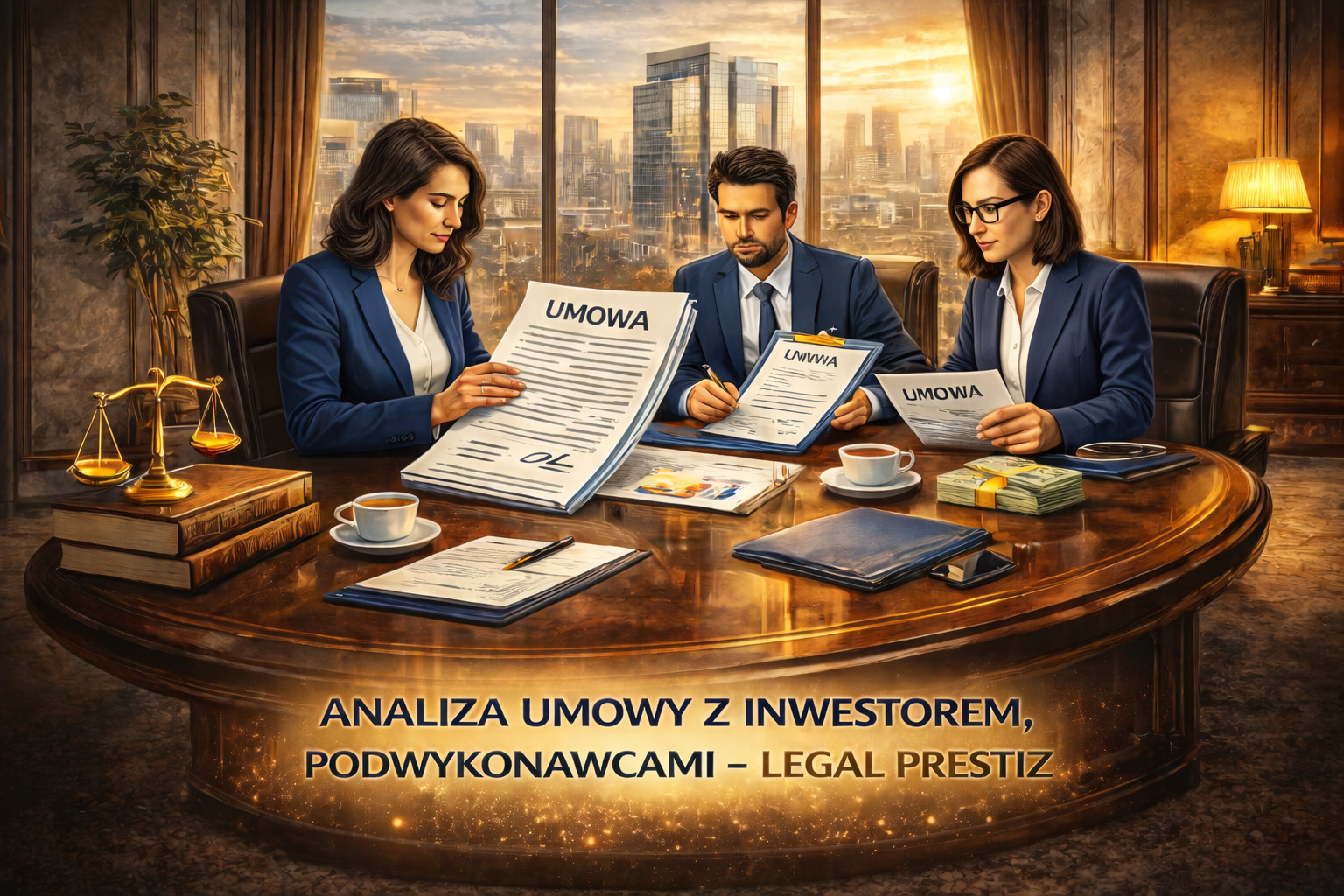 ANALIZA UMOWY Z INWESTOREM, PODWYKONAWCAMI – LEGAL PRESTIŻ